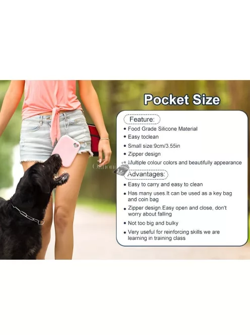 Szilikon kutyacsemege táska