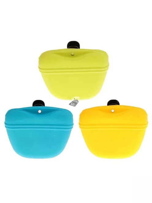 Kényelmes hordozható kutyakiképző táska csemege tasakkal és ételadagolóval