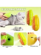 3 az 1-ben Öntisztító Állatápoló Kefe Macskáknak és Kutyáknak - USB-ről Tölthető