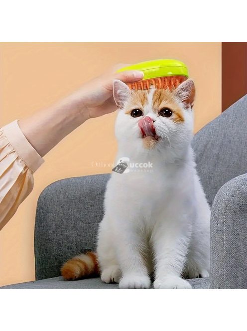 3 az 1-ben Öntisztító Állatápoló Kefe Macskáknak és Kutyáknak - USB-ről Tölthető