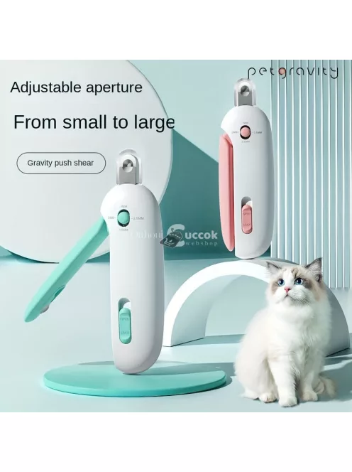 Professzionális kisállat körömvágó állítható nyílással