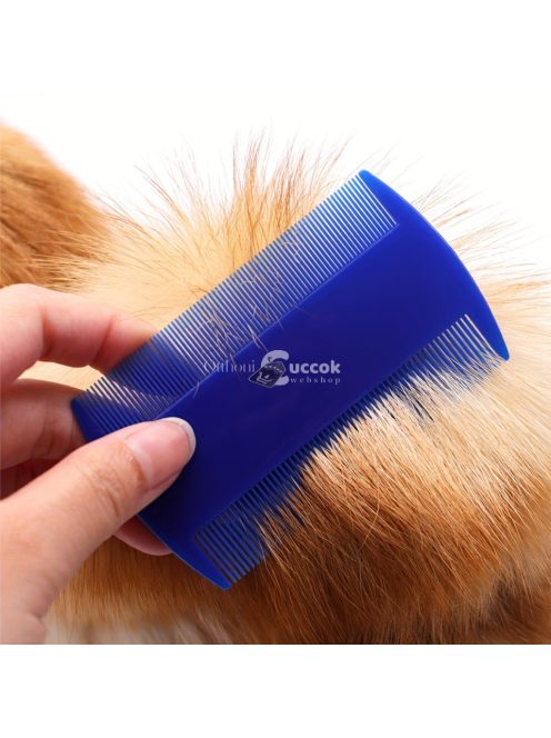 Bolhaölő sűrű fogú kétoldalas fésű