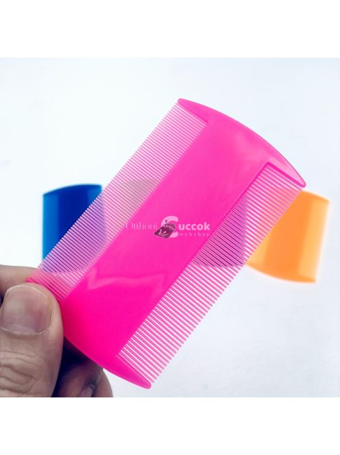 Bolhaölő sűrű fogú kétoldalas fésű