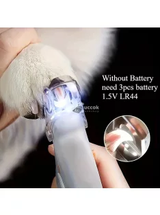 LED-es háziállat körömvágó nagyítóval