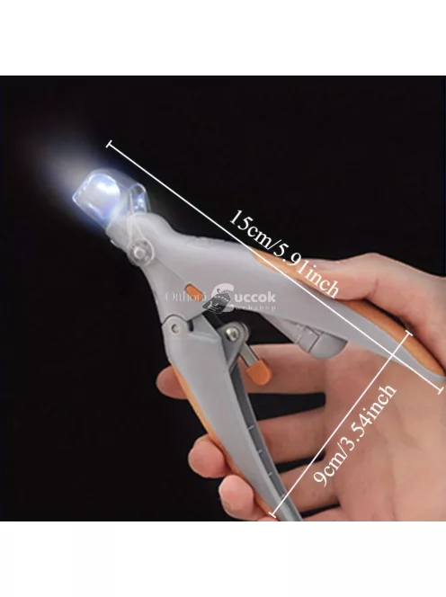 LED-es háziállat körömvágó nagyítóval