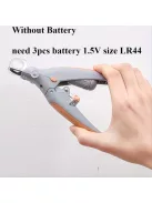 LED-es háziállat körömvágó nagyítóval