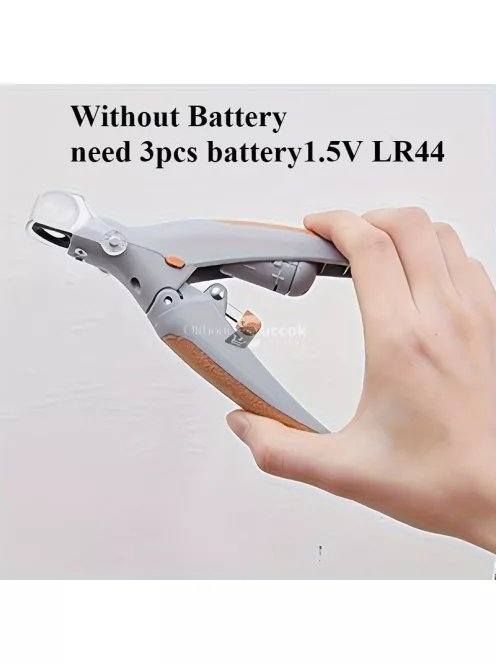 LED-es háziállat körömvágó nagyítóval