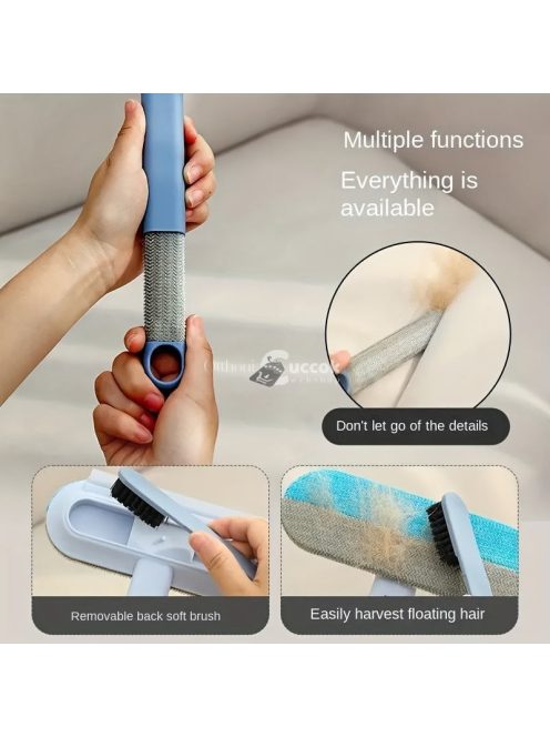 Hosszú nyelű háziállat szőr eltávolító kefe