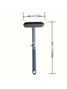 Hosszú nyelű háziállat szőr eltávolító kefe