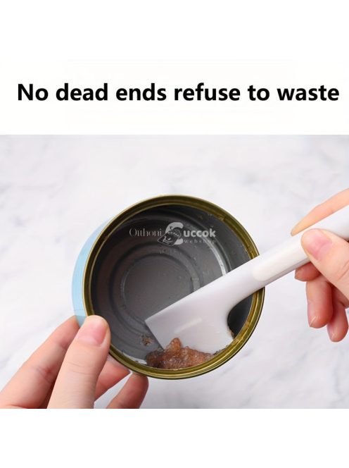 Konzerv kanál, szilikon macskaeledel spatula