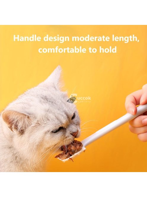 Konzerv kanál, szilikon macskaeledel spatula