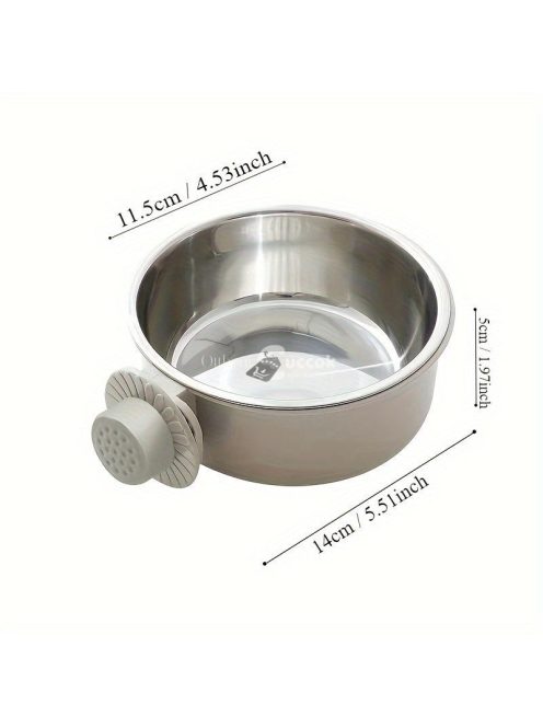 Állítható, rozsdamentes acél kisállattál