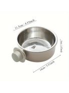 Állítható, rozsdamentes acél kisállattál