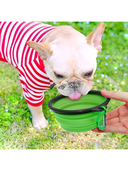 Hordozható állateledel tál: Összecsukható és tartós