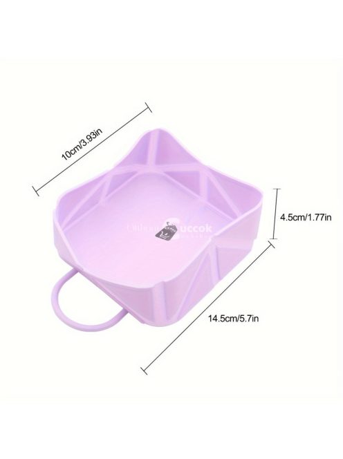 Szilikon Összecsukható Ételtál, Víztál Pánttal