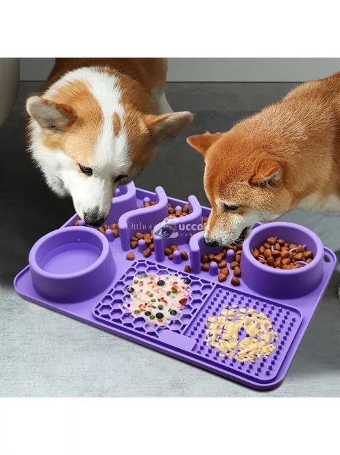 Lick Mat Slow Feeder kutyatál szett - nyalótál szett
