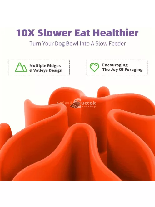 Slow Feeder kutyatálbetét, puha szilikon etető kiegészítő