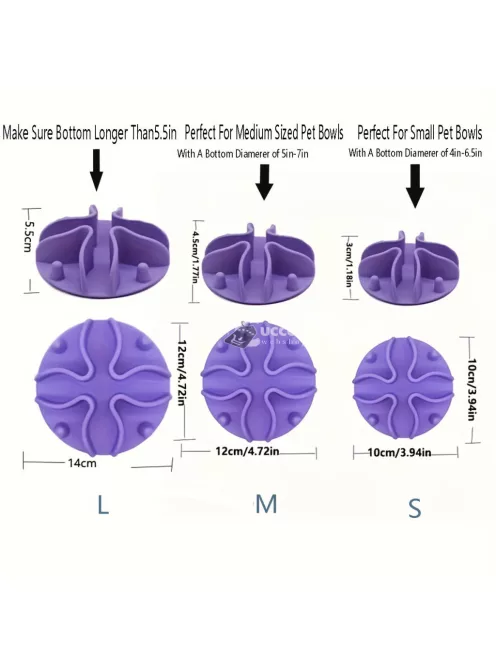 Slow Feeder kutyatálbetét, puha szilikon etető kiegészítő