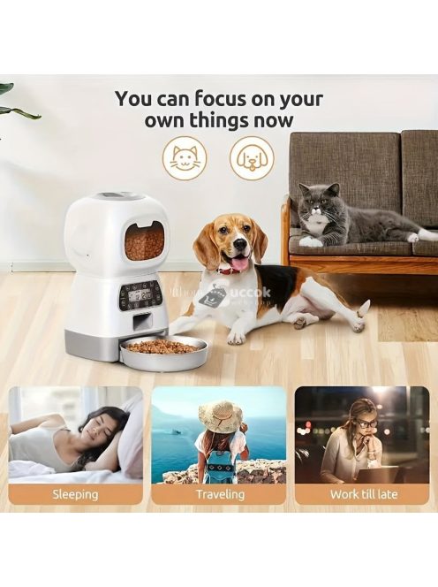 3,5 literes automata kisállat-etető