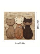 Víz és olajálló etetőszőnyeg macskáknak és kutyáknak