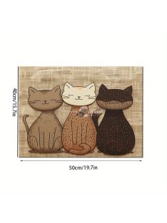   Víz és olajálló etetőszőnyeg macskáknak és kutyáknak