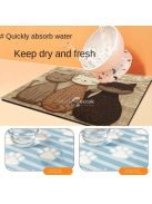 Víz és olajálló etetőszőnyeg macskáknak és kutyáknak