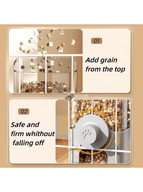 Függő Automatikus Háziállat-tápláló/vízkiszolgáló