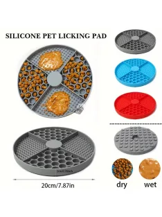 Kerek Kutyaetető Szőnyeg, Szilikon Kutyanyalószőnyeg