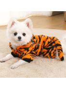 Tigris mintás meleg és aranyos kapucnis pulóver