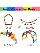 7db-os madár játék szett kalitkába