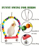 7db-os madár játék szett kalitkába