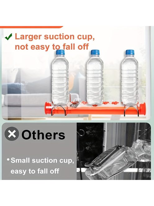 Ablakra helyezhető tapadókorongos etetőcső