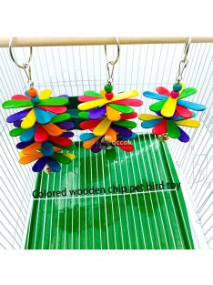 Színes Fa Papagáj Rágójáték