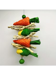   Zöldséges Rágójáték Ketrecbe - ideális nyulaknak, hörcsögöknek, madaraknak