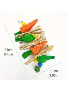 Zöldséges Rágójáték Ketrecbe - ideális nyulaknak, hörcsögöknek, madaraknak