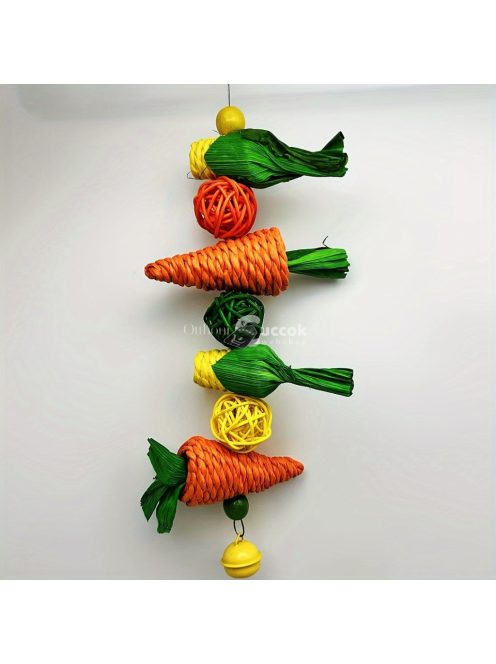 Zöldséges Rágójáték Ketrecbe - ideális nyulaknak, hörcsögöknek, madaraknak