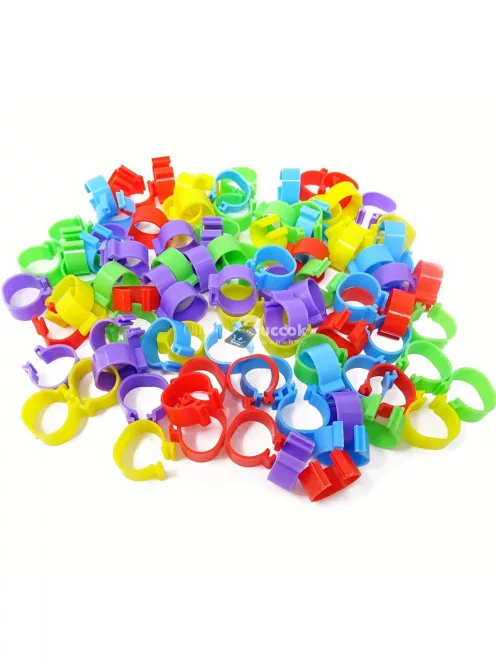 100 Darab Csirke Lábgyűrű 5 Színben