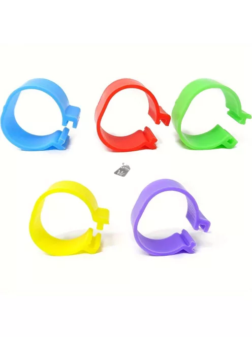 100 Darab Csirke Lábgyűrű 5 Színben