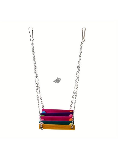 Színes Fa Madár Hinta