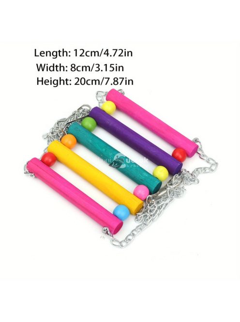 Színes Fa Madár Hinta