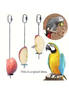   Rozsdamentes acél papagáj etető nyárs - Gyümölcs- és zöldségpálca madaraknak
