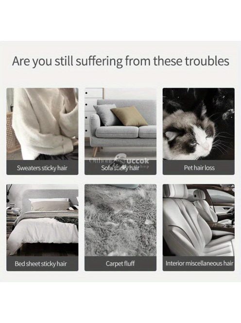 Újrafelhasználható szöszkefe, kétoldalas háziállatszőr-eltávolító