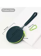 Kutyacsemege tasak, hordozható szilikon kutyaeledel tasak zsinórral és horoggal