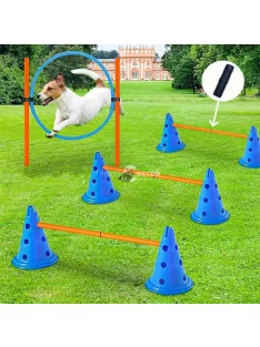   Kutya Agility Oktatókészlet - Ugrógyűrű És Ugróbot akadálypálya tartozékok