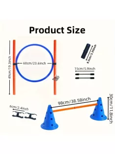   Kutya Agility Oktatókészlet - Ugrógyűrű És Ugróbot akadálypálya tartozékok