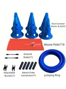 Kutya Agility Oktatókészlet - Ugrógyűrű És Ugróbot akadálypálya tartozékok