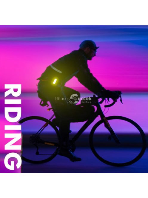 Fényvisszaverő LED kisállat biztonsági fény, mágneses kutya nyakörv 150 m-es aktív fényerősséggel