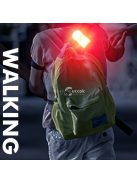 Fényvisszaverő LED kisállat biztonsági fény, mágneses kutya nyakörv 150 m-es aktív fényerősséggel