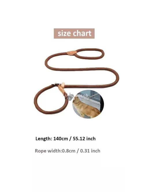 Kutyakiképző póráz, állítható nagy teherbírású kutyapóráz kötél