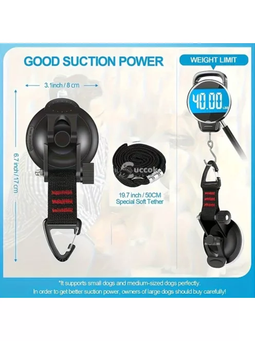 Állítható kutyafürdető heveder nagy teherbírású tapadókoronggal